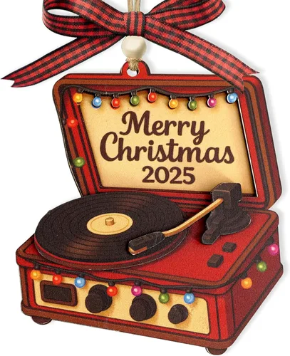 Vista 9 de Adorno de guitarra plana 2D para árbol de Navidad, árbol de guitarra, adornos de música, para guitarristas, regalos para amantes de la música