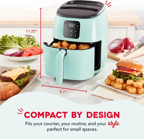 Vista 2 de Dash Tasti-Crisp - Freidora de aire digital, 2.6 cuartos de galón