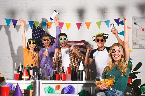 Vista 4 de Gafas de sol para fiesta, 9 pares de divertidos anteojos hawaianos, divertidos y novedosos gigantes de verano, regalos de fiesta para niños