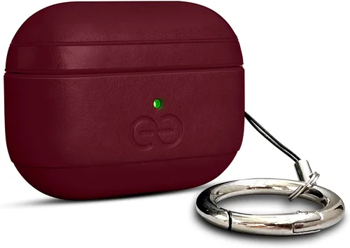 Vista 76 de Dreem Om - Funda para estuche con clip para llavero compatible con AirPods 1 y 2, funda de cuero vegano para Airpods para hombres y mujeres, Negro