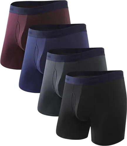 Vista 17 de BAMBOO COOL Calzoncillos tipo bóxer para hombre, ultra transpirables