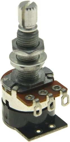 Vista 2 de Shadow Kill Pot Potenciómetro de bajo de guitarra con interruptor de empuje para matar el sonido de audio o cono lineal