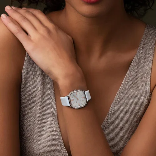 Vista 4 de Bisley Women Square Watch Leather Strap Easy to Read