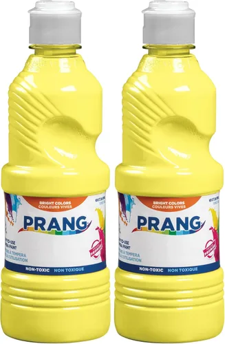 Vista 12 de Prang témpera líquida lista para usar Perfecto para pintura, lecciones de arte, manualidades y proyectos creativos Azul; Blanco; Negro; Violeta