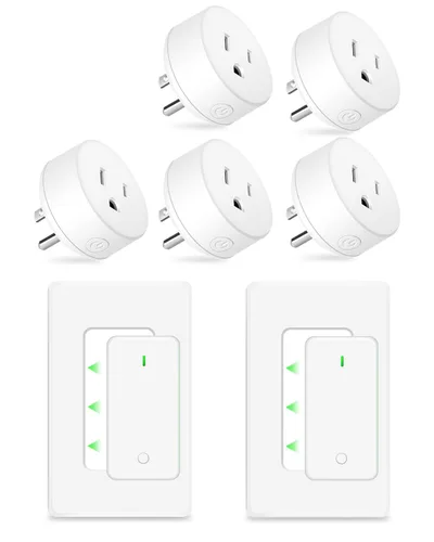 Vista 11 de NineLeaf - Enchufe de salida de control remoto, interruptor de luz de encendido y apagado inalámbrico desmontable 500FT Light Plug Decorator