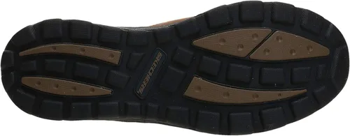 Vista 4 de Skechers Mocasines Superior Gains para hombre, Marrón oscuro