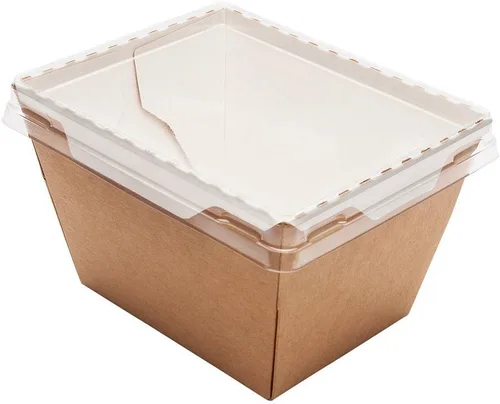 Vista 2 de Restaurantware Cafe Vision Contenedores de comida para llevar de 17 onzas, 200 cajas de almuerzo desechables con cierre de clic, tapas transparentes