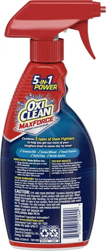 Vista 2 de OxiClean MaxForce - Quitamanchas para ropa, 16 onzas líquidas, paquete doble