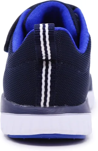 Vista 3 de Nautica - Tenis para niños con correa ajustable y cordones elásticos, zapatos informales cómodos para niños y niñas (bebéniño pequeño)