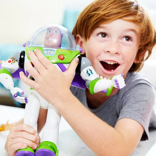 Vista 2 de Disney, Figura de Acción de Buzz Lightyear de Toy Story que Habla 12 pulgadas