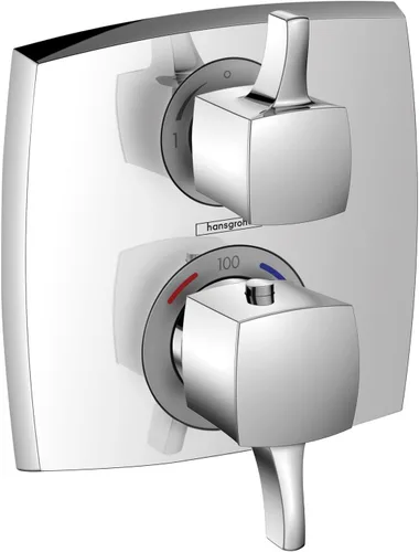 Vista 14 de hansgrohe Ecostat Classic 15769001 - Válvula de ducha de equilibrio de presión cromada