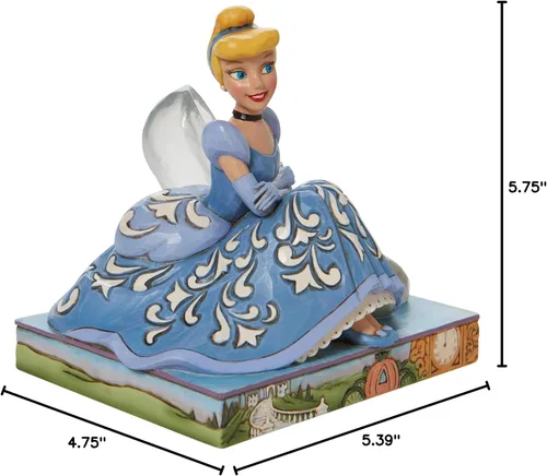 Vista 9 de Enesco Jim Shore Disney Traditions - Figura de Cenicienta con pantuflas de cristal, 5.39 pulgadas, multicolor
