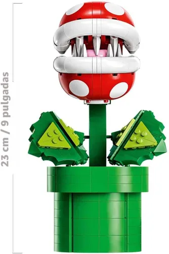 Vista 3 de LEGO Super Mario - Juego de construcción de plantas de piraña para adultos, Mario coleccionable para hombres y mujeres, a partir de 18 años, regalo