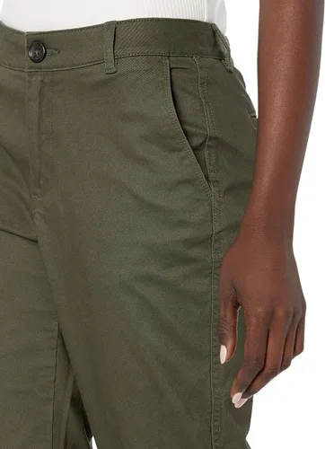 Vista 3 de Tienda Essentials Women's Classic Straight-Fit Stretch Twill Chino Pant