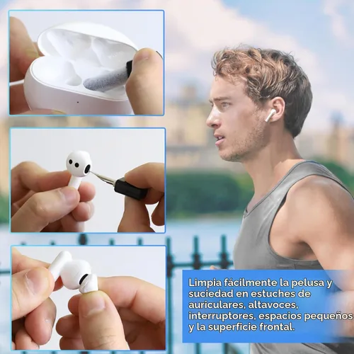 Vista 5 de Kits de limpieza y reparación de puertos de carga para teléfono Negro20