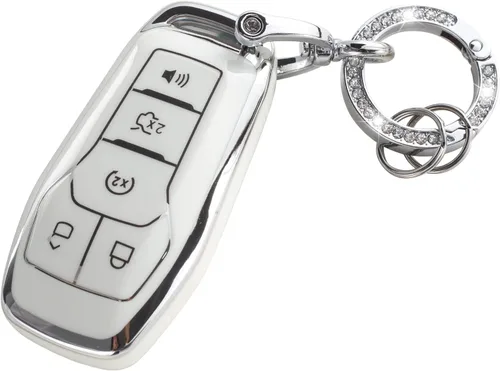 Vista 30 de YO&YOYE Funda para Llavero de TPU con Anillo para Llaves