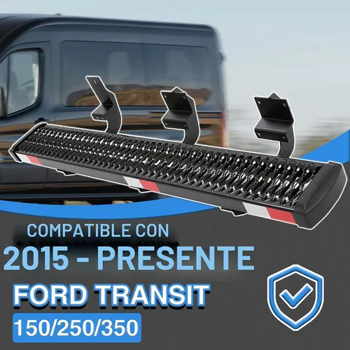 Vista 2 de HECASA Grip Step 55-1/2 pulgadas de acero compatible con Ford Transit 150/250/350 2015 hasta el presente Ford Transit 150/250/350 - Estribo lateral