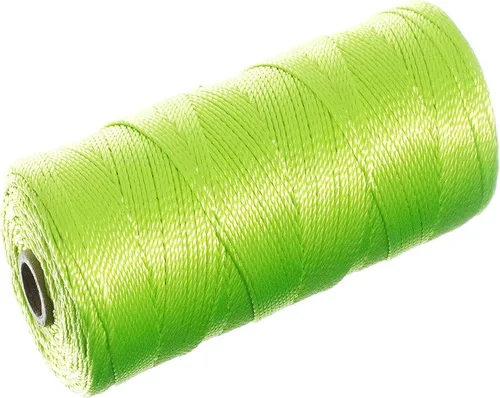 Vista 5 de Línea de nailon trenzado Mason - Cordón de cordel (250 pies, verde fluorescente)