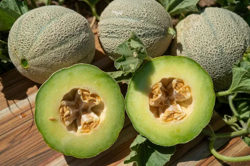 Vista 6 de Plant Good Seed Semillas orgánicas de melón helado – Paquete de 35, semillas de reliquia para plantar frutas, verduras, suministros de jardinería