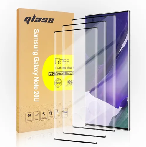 Vista 13 de Paquete de 3 protectores de pantalla de vidrio templado aplicables para Samsung Galaxy Note 10plus de 6.8 pulgadas, compatible con identificación
