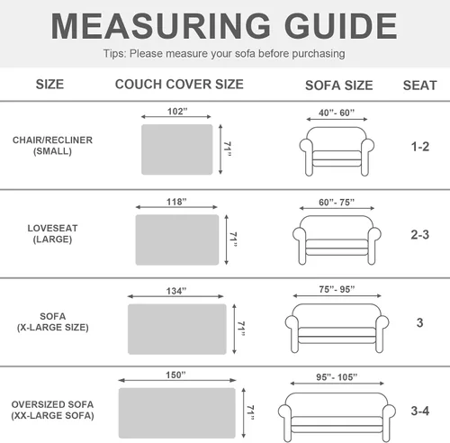 Vista 2 de OstepDecor Funda de Sofá de Chenilla, Fundas de Sofá Beige Lavables, Fundas de Sofá Seccional para Sofá en Forma de L, Funda Manta de Sofá, Fundas