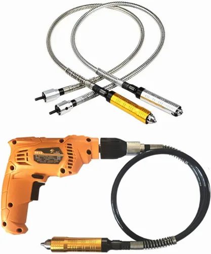 Vista 6 de Accesorio adaptador de eje flexible de 0.012-0.157 in, portabrocas de extensión de taladro flexible para herramienta de amoladora giratoria