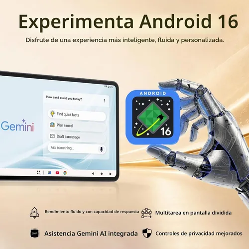 Vista 2 de Tablet Android 16 de 12 pulgadas, pantalla 2K, 30 GB de RAM, 128 GB