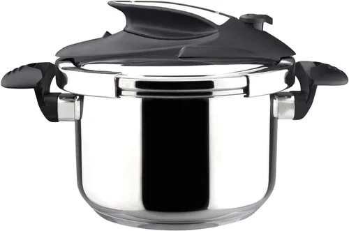 Vista 10 de Magefesa Nova - Juego de olla a presión para estufa, 4.2 y 6.3 cuartos de galón, cocción rápida, fácil bloqueo, acero inoxidable 18/10, compatible