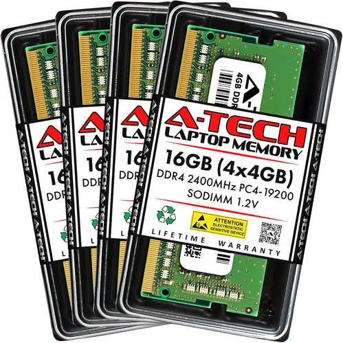 Vista 11 de A-Tech 4GB DDR4 2400 MHz SODIMM PC4-19200 (PC4-2400T) CL17 Módulo de Memoria RAM para Laptop No-ECC
