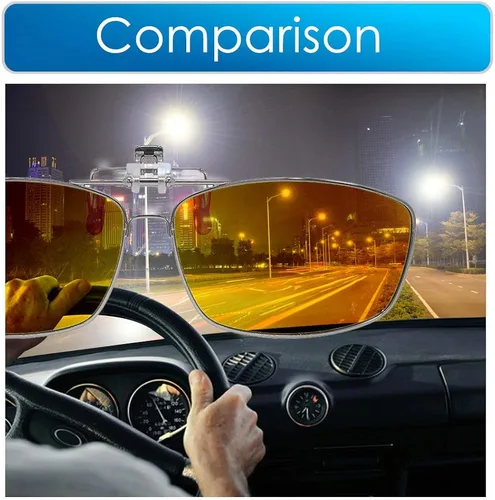 Vista 2 de TERAISE Polarized Clip-on Sunglasses with Flip Up Function Suitable Driving Sports