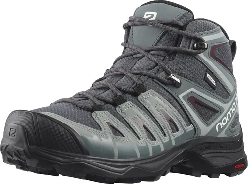 Vista 4 de Salomon Botas de senderismo impermeables X ULTRA PIONEER MID CLIMASALOMON™ para mujer Ébano/Clima tormentoso/Cata de vinos