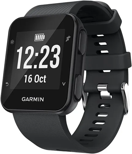 Vista 2 de Compatible con Garmin Forerunner 35 Watch, correa de silicona de repuesto para Garmin Forerunner 35/Forerunner 30 Smartwatch