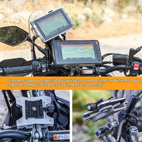 Vista 8 de HUGEROCK X70 Tablet Android resistente 7 pulgadas - 2600nits Tableta GPS de alto brillo para navegación de motocicleta, impermeable a prueba