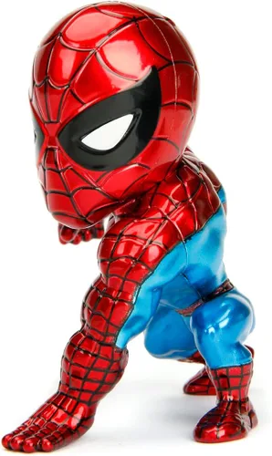 Vista 2 de Jada Toys Marvel - Figura clásica de Spiderman de 4 pulgadas, color rojo, talla única