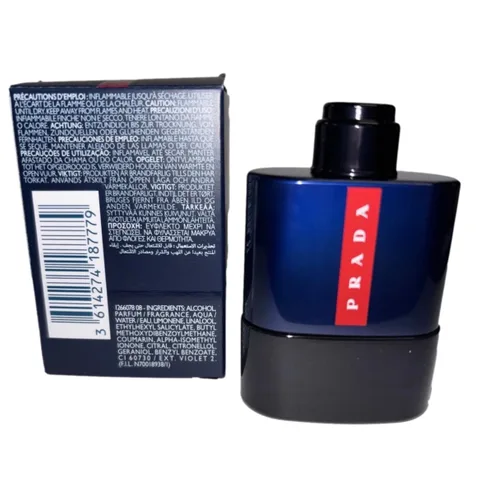 Vista 3 de Prada Luna Rossa Ocean Eau de Parfum EDP, Mini, 0.3 fl oz, .3 oz