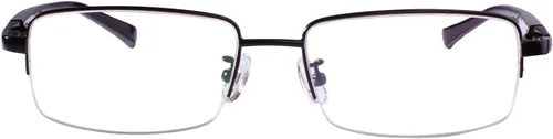 Vista 4 de Agstum Gafas ópticas de titanio con montura media montura 55-18-145 Negro