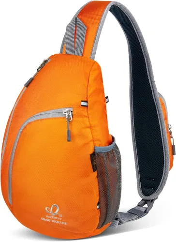 Vista 10 de Bolso de hombro WATERFLY, morrales, bolsos, mochilas triangulares cruzadas sobre el cuerpo, de soga, para senderismo o mochilas multiuso y bolsa