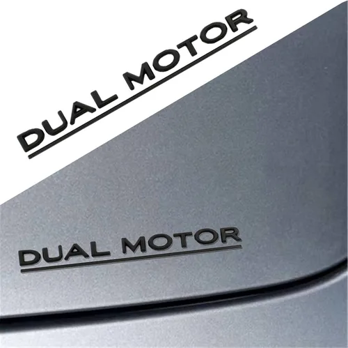 Vista 12 de YHCDSEA Emblema de doble motor para decoración a cuadros compatible con Tesla Model 3 Y X S accesorios (A-Plaid)