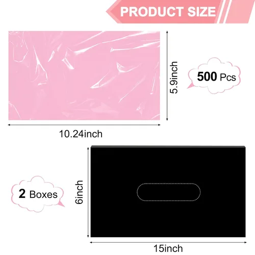 Vista 3 de 500 bolsas rosas para botellas de lavado de tatuajes, bolsas desechables para botellas de tatuaje, fundas para bolsas de botella para apretar