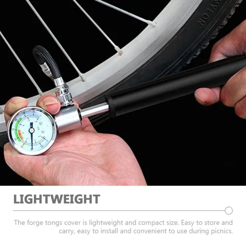 Vista 8 de Bomba portátil de alta presión para bicicletas de montaña y carretera, inflador de mano con adaptador de válvula estadounidense y francés, bomba