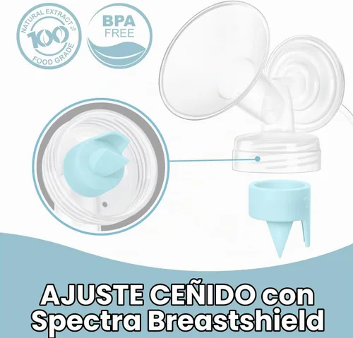 Vista 3 de Papablic - Válvulas de pico de pato, válvulas de leche de repuesto Azul 6* Válvulas