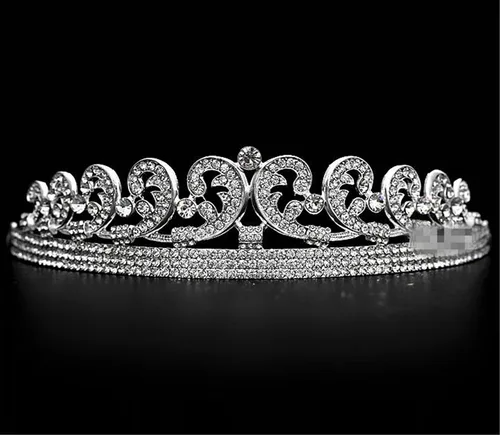 Vista 7 de WIIPU Royal boda Rhinestone Crystal Kate nupcial pelo tiara corona (b632)
