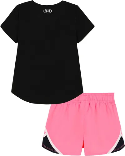 Vista 24 de Under Armour baby-girls Short Sleeve Shirt and Shorts Set, Durable Stretch and Lightweight