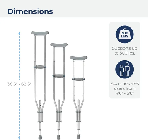 Vista 8 de Drive Medical Muletas