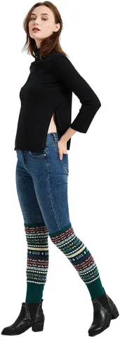 Vista 5 de Calentador de botas de punto de lana para mujer