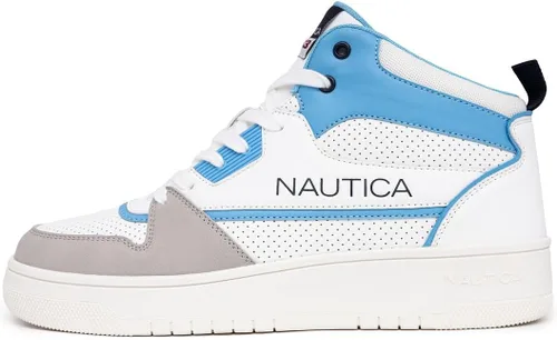 Vista 2 de Nautica Men's High-Top Fashion Sneakers - Lace-Up Trainers for Stylish Basketball Style and Comfortable Walking Shoes-Oakford