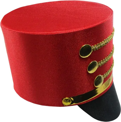 Vista 3 de Sombrero de disfraz de cascanueces mayor con anillo de maestría de juguete para niño