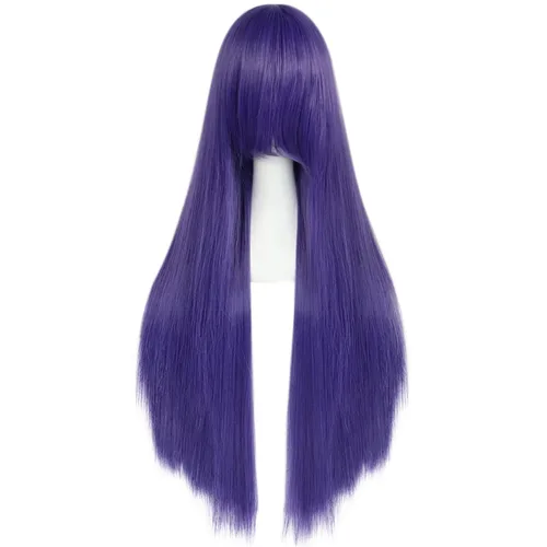 Vista 27 de anogol Vocaloid 32" 80 cm de largo recto de Cosplay peluca Pelucas Para Fiestas Halloween, Anaranjado