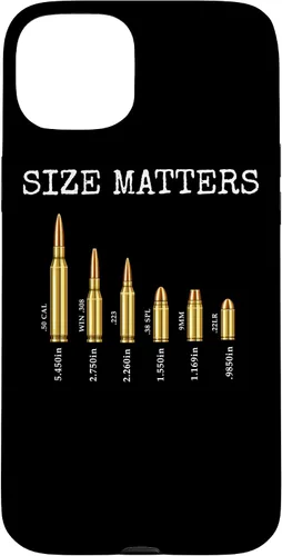 Vista 9 de Ammo & Gun Lover Shirt, Size Matters, Bullets & Caliber Case for iPhone 17