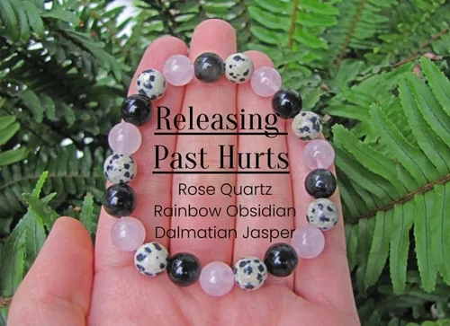 Vista 4 de Enchanted Therapist Reiki Infundido Liberación Pasado Hurts Pulsera, Pulsera de Energía, Regalo Reiki, Pulseras Reiki, Joyas de Reiki, Pulseras